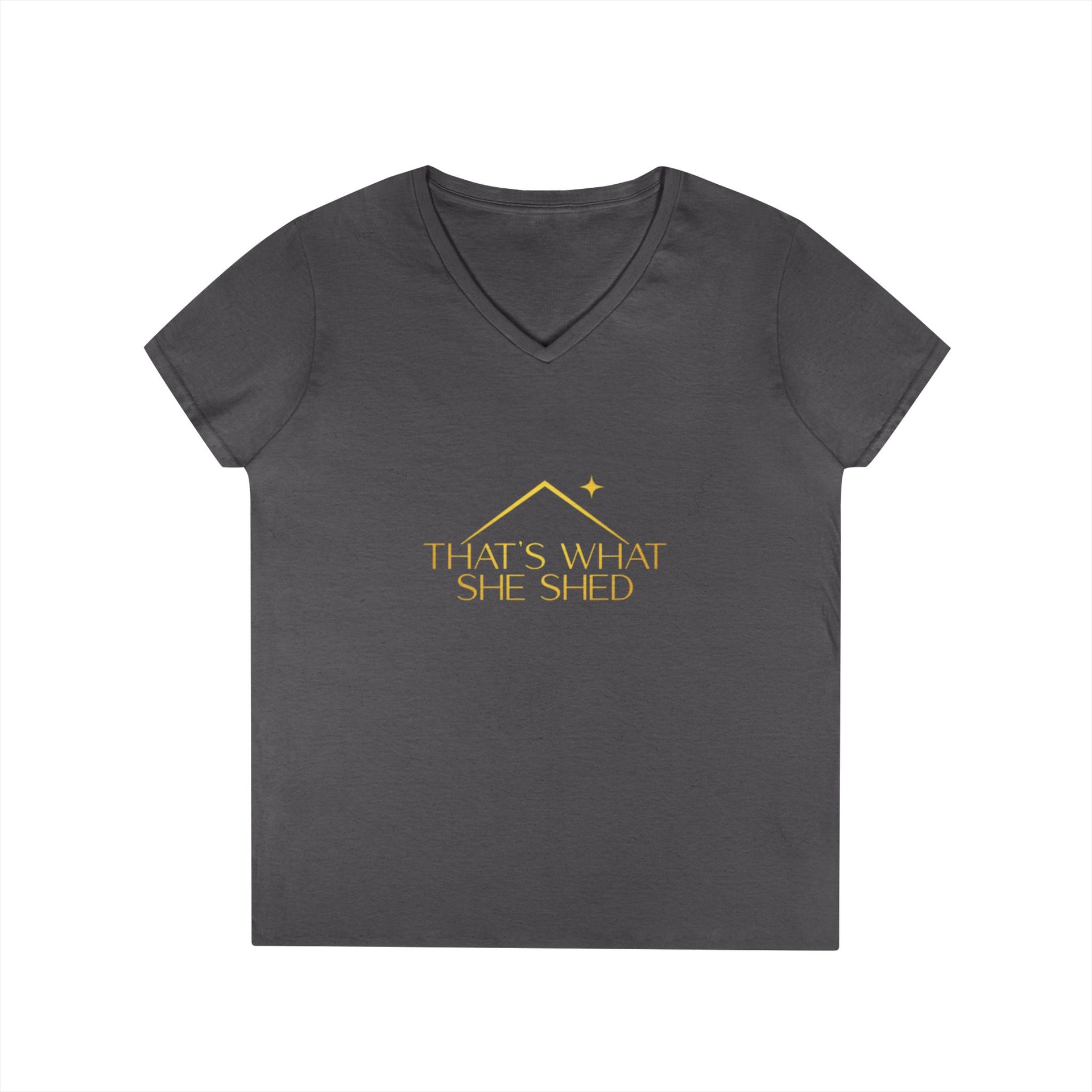 She Shed V-Neck T-Shirt