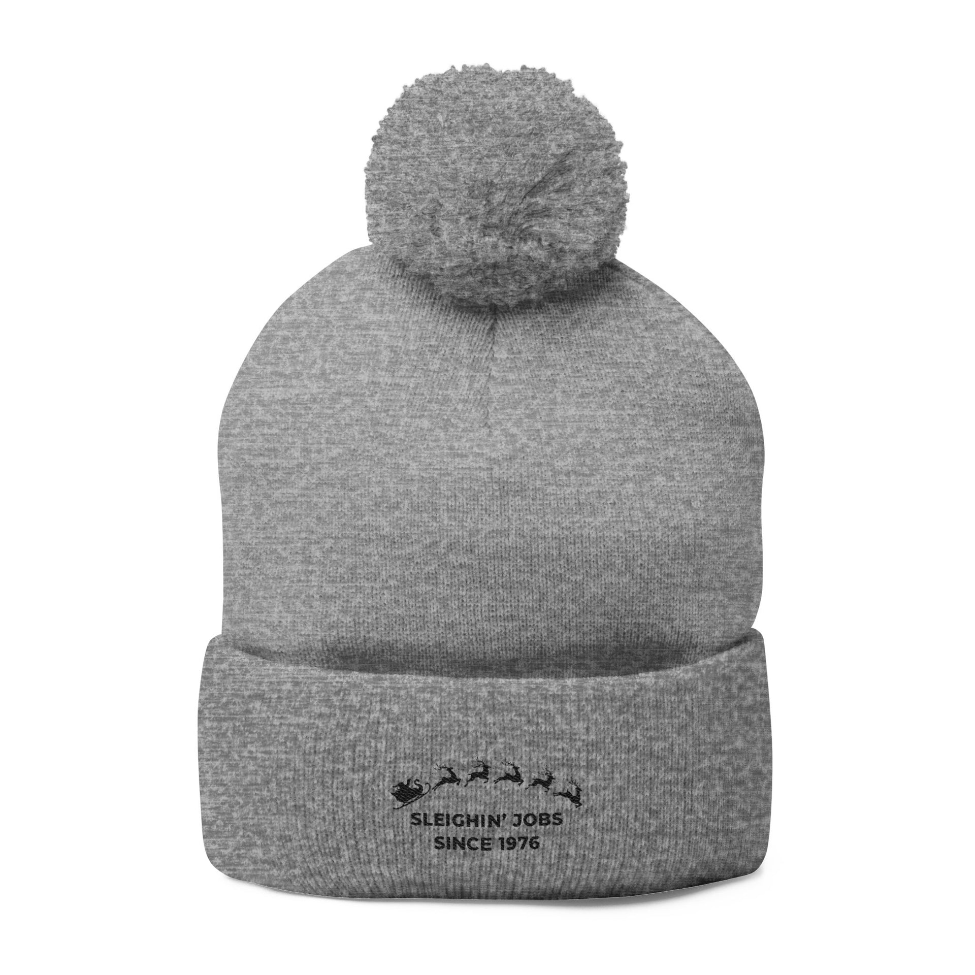 Sleighin Jobs Pom Beanie