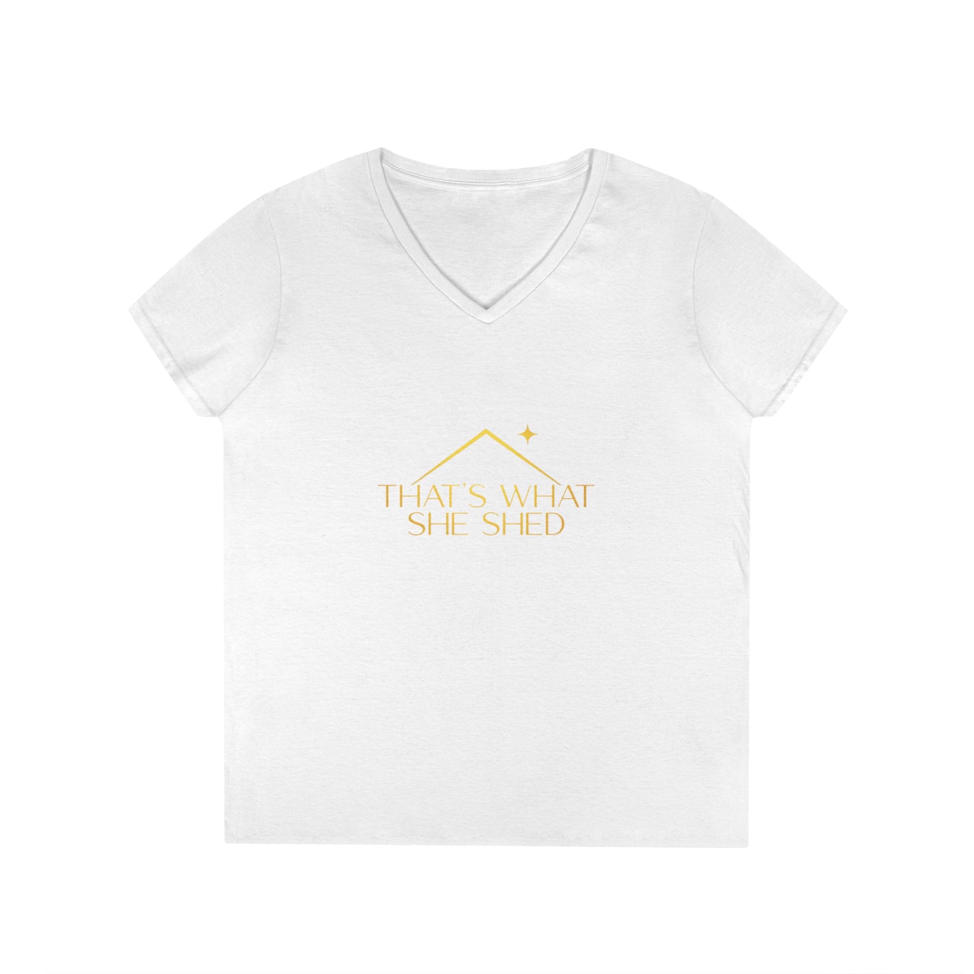 She Shed V-Neck T-Shirt