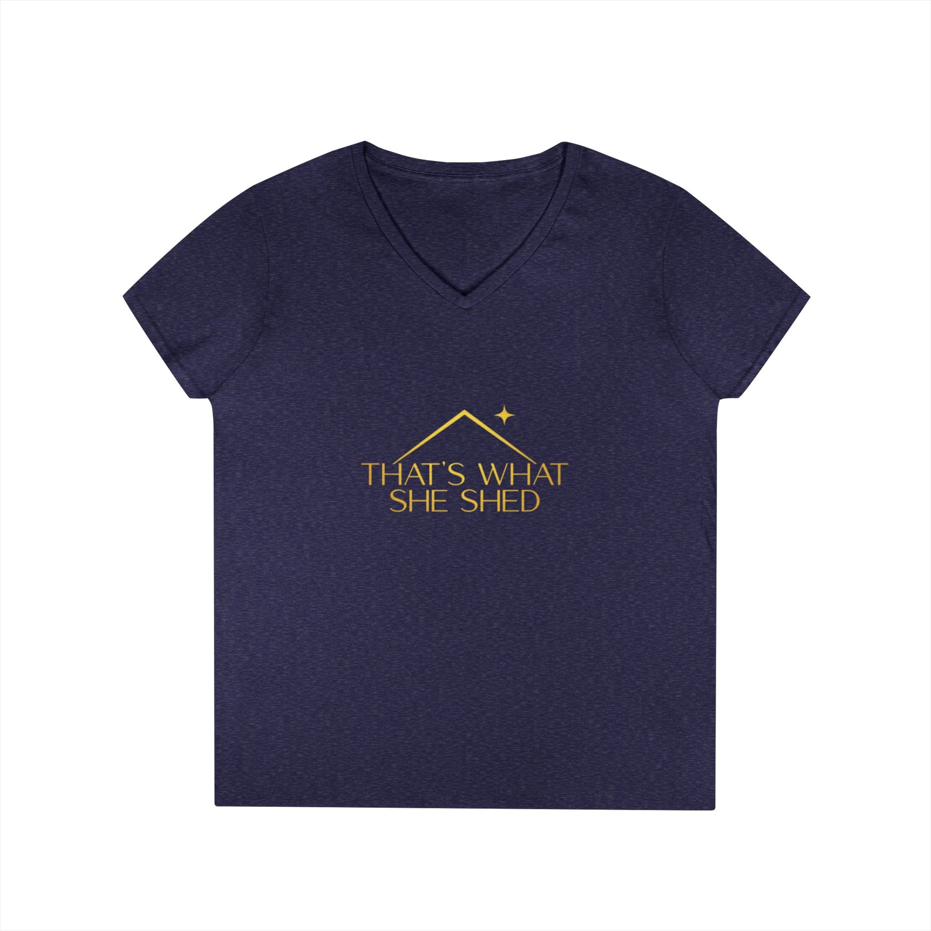 She Shed V-Neck T-Shirt