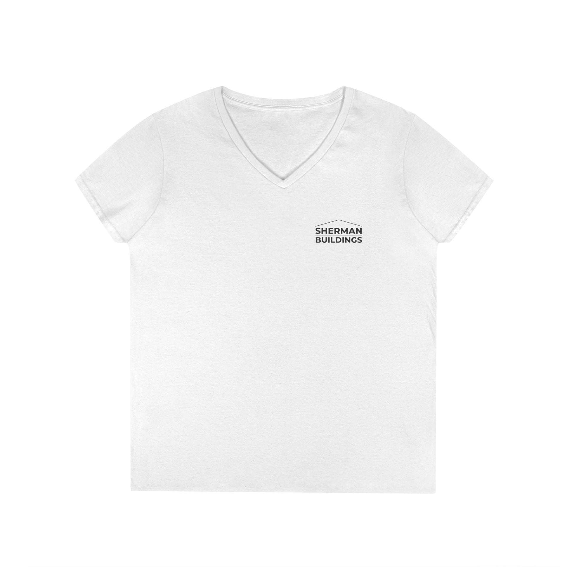 Sherman Buildings V-Neck Tee