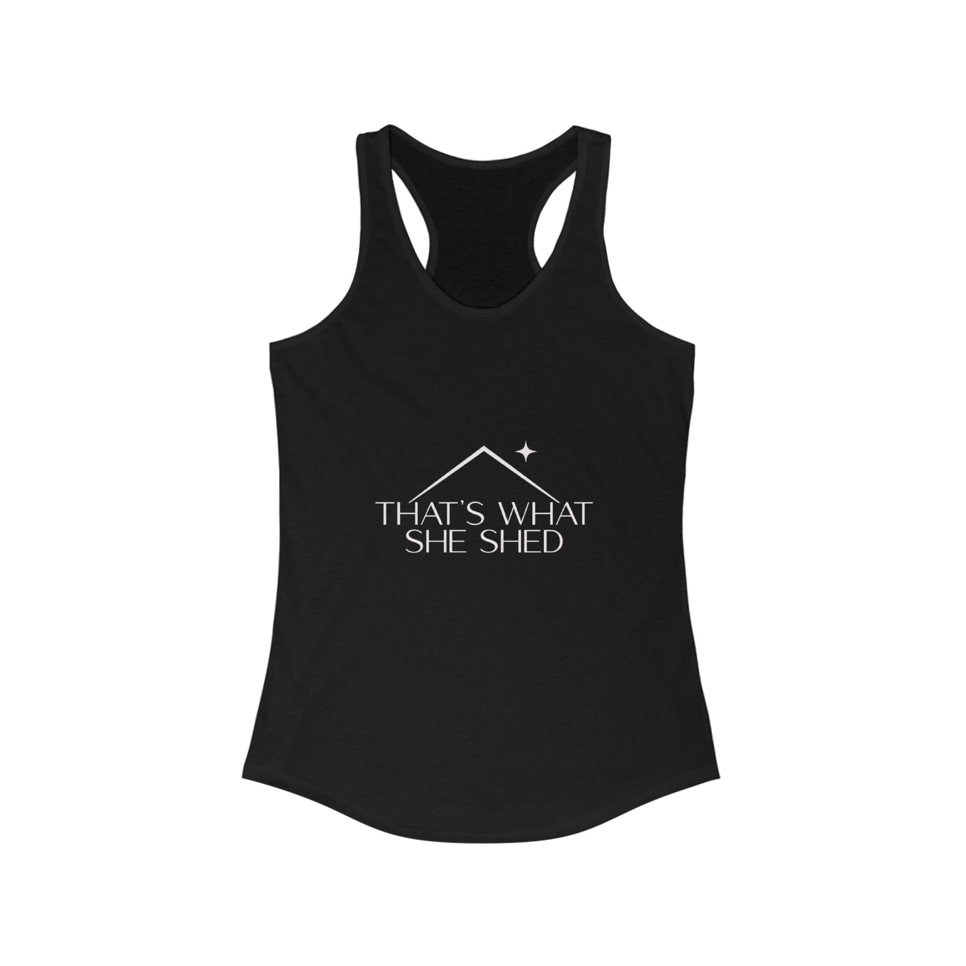 She Shed Racerback Tank